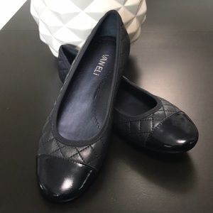 Van Eli Navy quilted flats